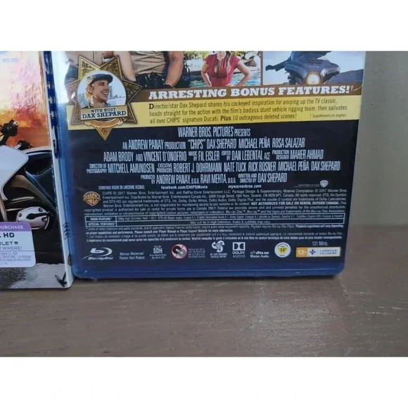 CHIPs (Blu-ray, 2017) - New Sealed With Sleeve - Picture 6 of 8